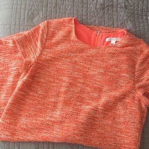 NWOT Piperlime neon orange sheath dress  (sz L)